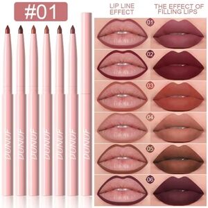 BOX OF 6 COLOR Velvet Matte Mousse Plump Lip Liner CHOSE SET 1 OR SET 2